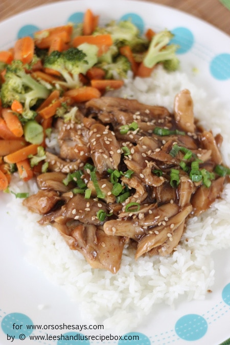 This General Tsao's Chicken has become a fast new favorite. And you can probably throw it together faster than you can pick up take-out! Get the Instant Pot recipe on the blog: www.orsoshesays.com