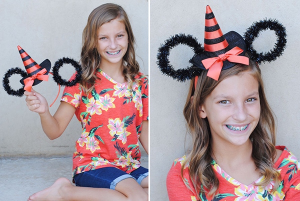 If you are traveling to Disneyland during the most spook-tacular time of year or just want a cute addition to your holiday costume, these Minnie Ears are a frightfully fun touch to add to your Halloween look. www.orsoshesays.com