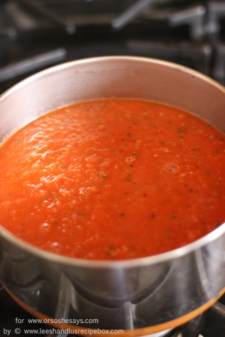 Anyone else have tomatoes coming out of their ears?? This sauce is a perfect and delicious way to put them to good use! Get the recipe on www.orsoshesays.com.