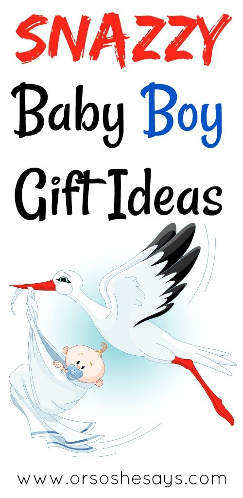 I love these suggestions for baby boy gifts!