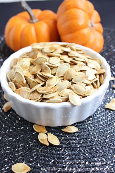 If you DREAD cleaning and roasting pumpkin seeds, then check out today's post! Leesh & Lu did some digging and found a little trick for getting the seeds perfectly flavored and roasted! www.orsoshesays.com