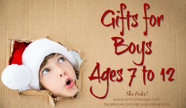 Gifts for Boys, ages 7 to 12 #shepicks