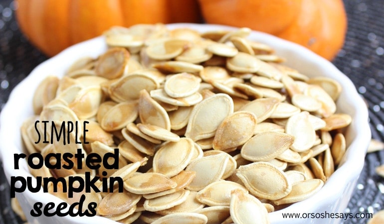 If you DREAD cleaning and roasting pumpkin seeds, then check out today's post! Leesh & Lu did some digging and found a little trick for getting the seeds perfectly flavored and roasted! www.orsoshesays.com