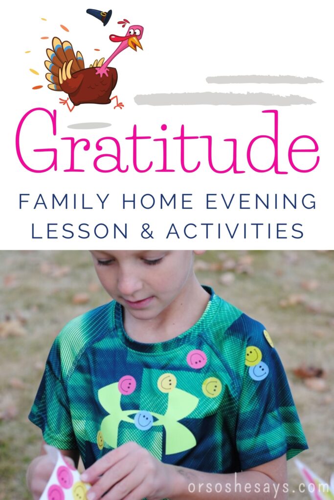 gratitude family home evening