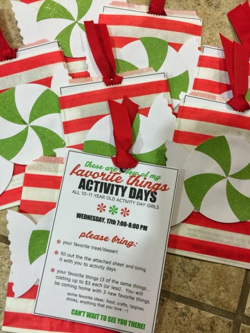 18 December Activity Days Ideas