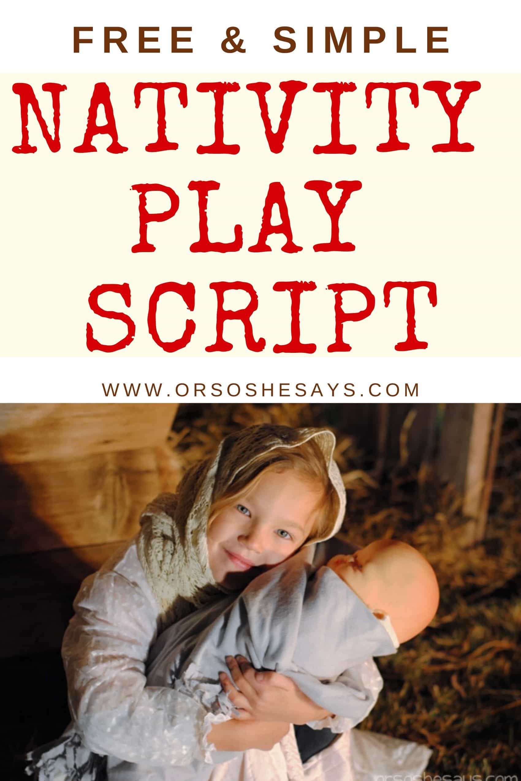 Simple Nativity Play Script For