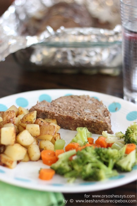 Does dinner get any better than meatloaf? See what ingredient gives this classic dinner a nutrient boost! www.orsoshesays.com