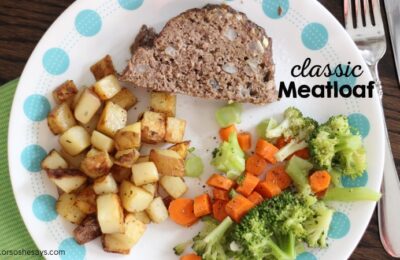 Does dinner get any better than meatloaf? See what ingredient gives this classic dinner a nutrient boost! www.orsoshesays.com