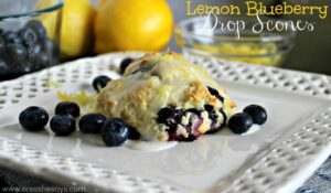 It has felt like spring for weeks! Which makes me want everything lemon! In my food, in my laundry, in my cleaning products, even in my car. Everywhere!! That's why I decided it was time to make lemon blueberry drop scones. www.orsoshesays.com