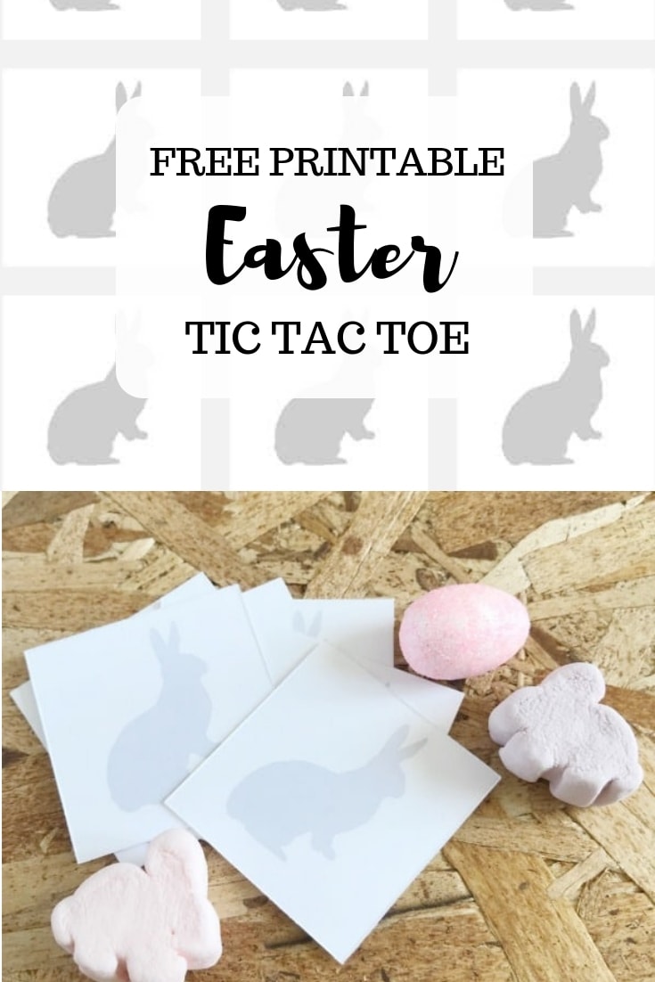 Free printable Easter tic tac toe on www.orsoshesays.com #Easter #games