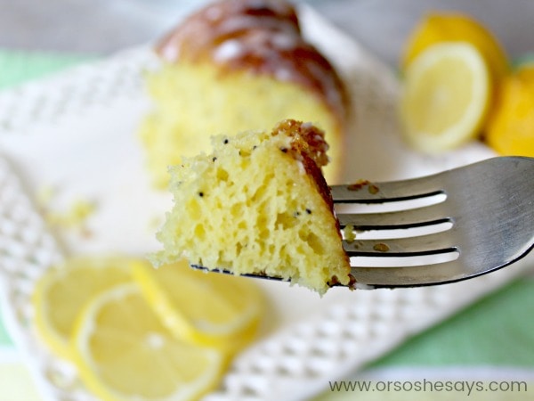 There are different variations to this lemon bundt cake that are super easy to make. Our favorite is the way it is made in the video & in the recipe instructions, with lemon, almond and poppy-seed, but you can experiment if you're not a lemon lover *gasp*! Get all the info on www.orsoshesays.com. #OSSSFeedtheFamily #OSSSDesserts #OSSS #orsoshesays #mormonblogger #mormon #ldsblogger #lds #lemoncake #lemonbundtcake #lemonalmondpoppyseedcake #bundtcake #dessert #lemoncake #poppyseedcake #almondcake