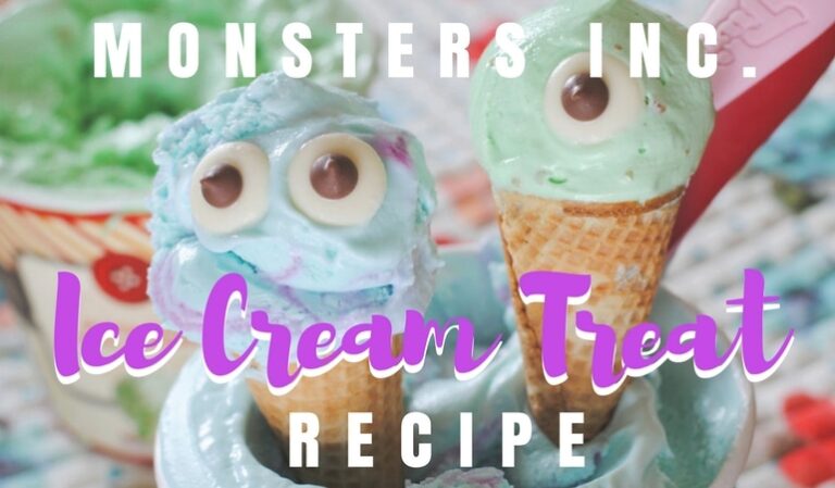 If you love Monsters Inc. as much as I do, then this treat will make you “scream” for ice cream! Keep reading to find out how to make this delicious Monsters, Inc. Ice Cream Treat for your little monsters. www.orsoshesays.com #OSSS #MonstersInc #Monsters #Disney #IceCream #Dessert #recipe #DessertRecipe #DisneyRecipe #LDSBlogger #LDS #MormonBlogger #Mormon #ontheblog #bogger #mikeandsully #sully #mikewazowski