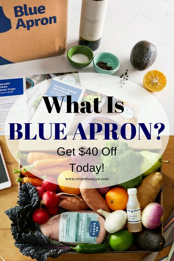 Do you hate meal planning and grocery shopping and worrying about what's for dinner? I do! That's why I love a meal delivery service like Blue Apron. What is Blue Apron? Check out today's post to learn more about it. www.orsoshesays.com #WhatisBlueApron #BlueApron #BlueApronMealKits #homedeliverymeals #mealdelivery #recipes #organic #produce #ldsblogger #lds #mormonblogger #mormon #blogger #ontheblog #mealprep #foodporn