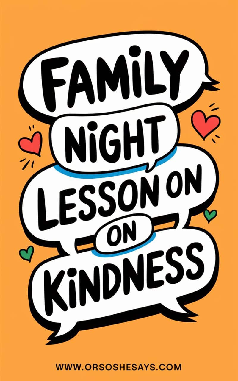 lesson on kindness