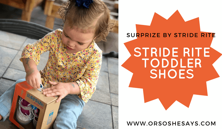If your kids can't go barefoot, Stride Rite toddler shoes are the next best thing! See why they're the perfect fit on the blog: www.orsoshesays.com #StrideRiteShoes #StrideRite #Shoes #ToddlerShoes #BestShoesforToddlers #surprizebystriderite #surprizeshoes #ldsblogger #lds #mormonblogger #blogger #fashion #toddlerfashion #earlywalkershoes #babyshoes #targetshoes #athleticshoes