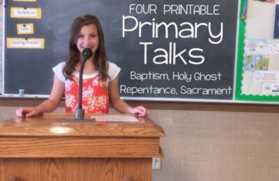 Help your child present a quality talk about Baptism and the Holy Ghost with one of these four unique printable LDS Primary Talk templates. #LDSPrimaryTalks #LDS #Primary #talks #LDSBlogger #primarytalk #primaryprintable #baptism #sacrament #holyghost www.orshesoshesays.com