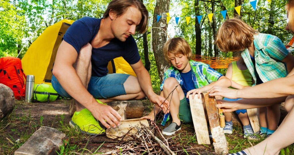 camping family