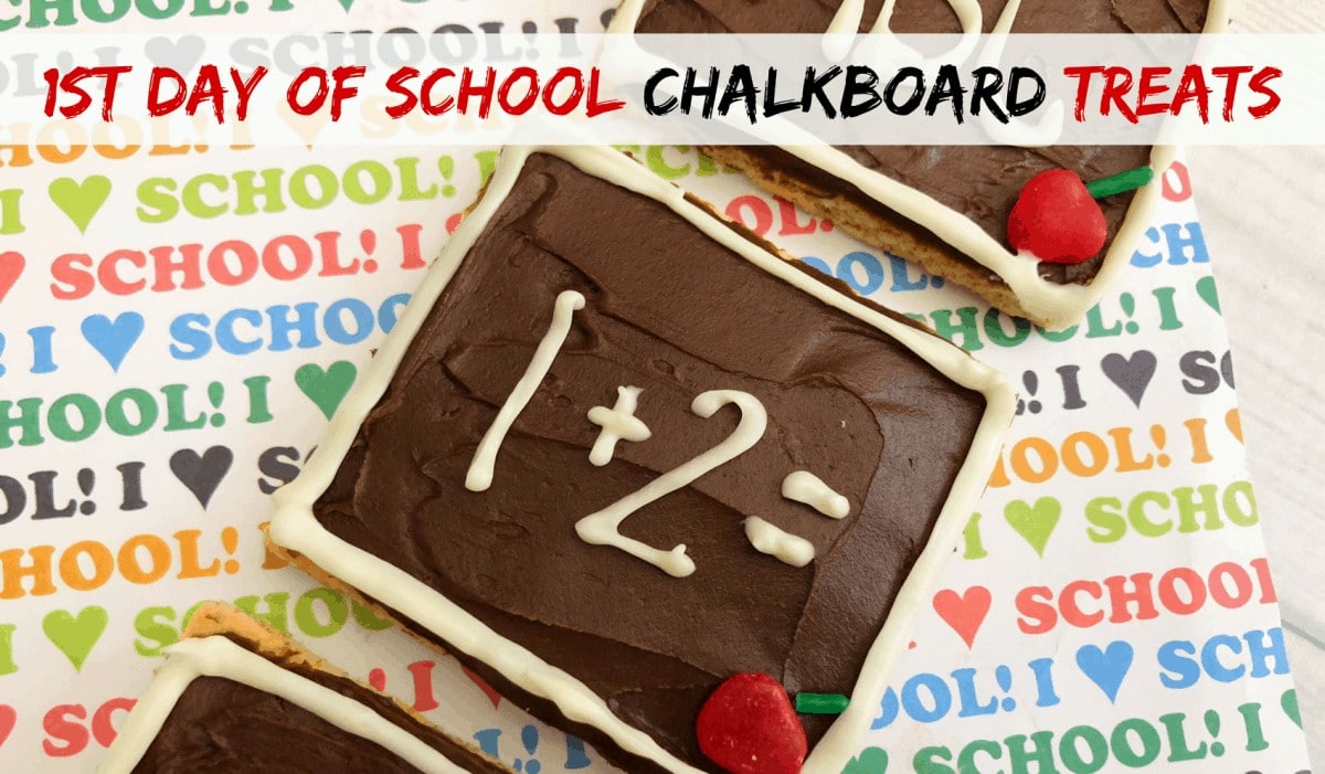 First Day of School Chalkboard Treats - Or so she says...