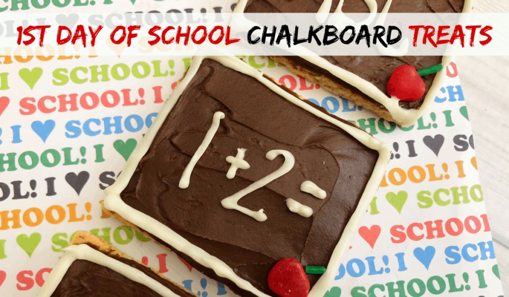 First Day of School Chalkboard Treats #backtoschool #firstdayofschool #chalkboard #recipesforkids