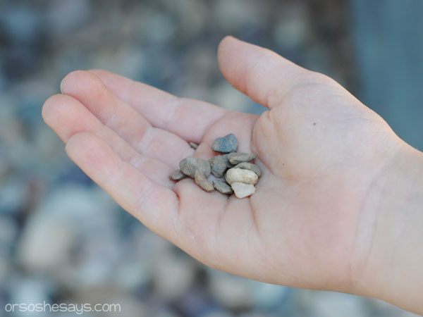 This family night lesson and activity will help teach your family the importance of repentance. Using a small rock, you can show how little problems become bigger and more hurtful over time. #orsoshesays #repentance #FHE #FamilyNight #FamilyTime #Walk