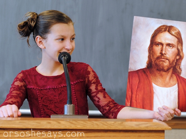 Primary children can share the gospel now. These printable primary talks are about how children can be missionaries through their example. #ORSOSHESAYS #OSSS #LDS #PrimaryTalk #Mormon #MissionaryWork 