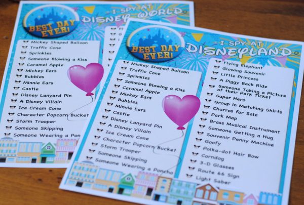 I Spy Free Printable - Disney Parks Edition - Or so she says