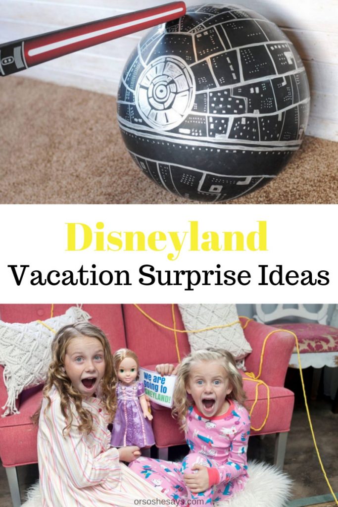 Disneyland Vacation Surprise ideas today on www.orsoshesays.com #disney #disneyland #disneyvacation #disneylandvacation #surprise #disneyvacationsurprise #familyvacation
