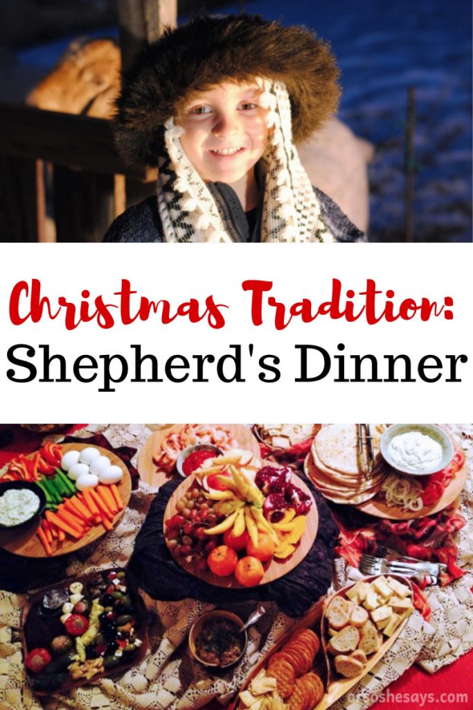 This Shepherd's Dinner will bring the true spirit of Christmas into your homes. Host a traditional meal and have a conversation about the Good Shepherd. www.orsoshesays.com #familynight #christmas #christmastraditions #fmailytraditions #christmasfamilynight #FHE #familyhomeeveneing 