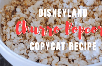 Disneyland churro popcorn is one of the fun, unique flavors added to the kettle corn collection available at Main Street U.S.A. in Disneyland. With my recipe, you can make your own at home! www.orsoshesays.com