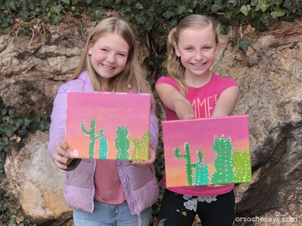 Paint Night Party Plan for Kids! Complete party instructions and plans including an inspirational talk and printable. #OSSS #PaintNight #LDS #ActivityDays #Youth #CraftNight