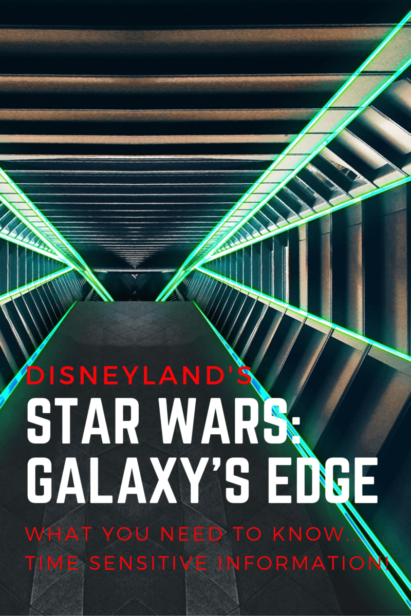 Star Wars Galaxy's Edge ~ What You Need to Know!