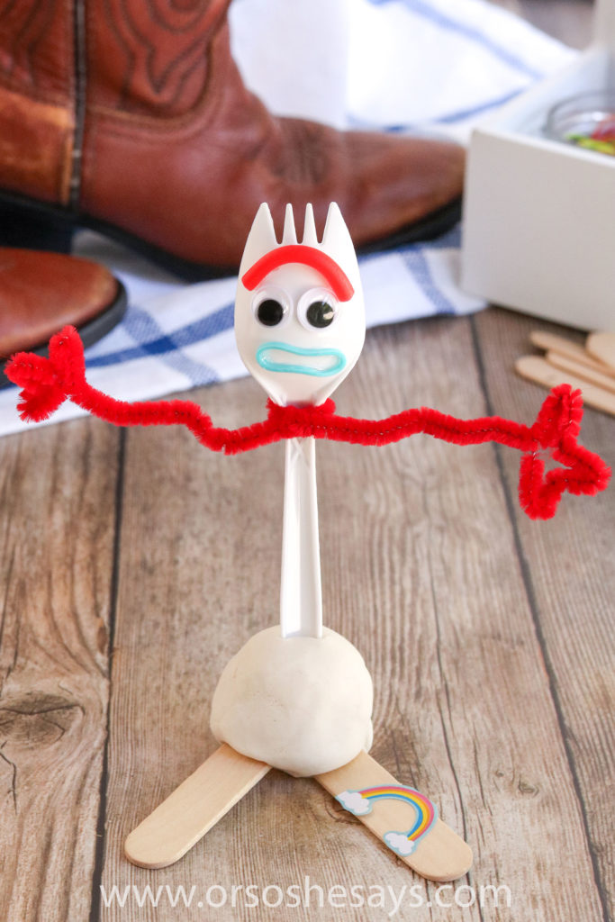 DIY Forky from Toy Story - Or so she says...