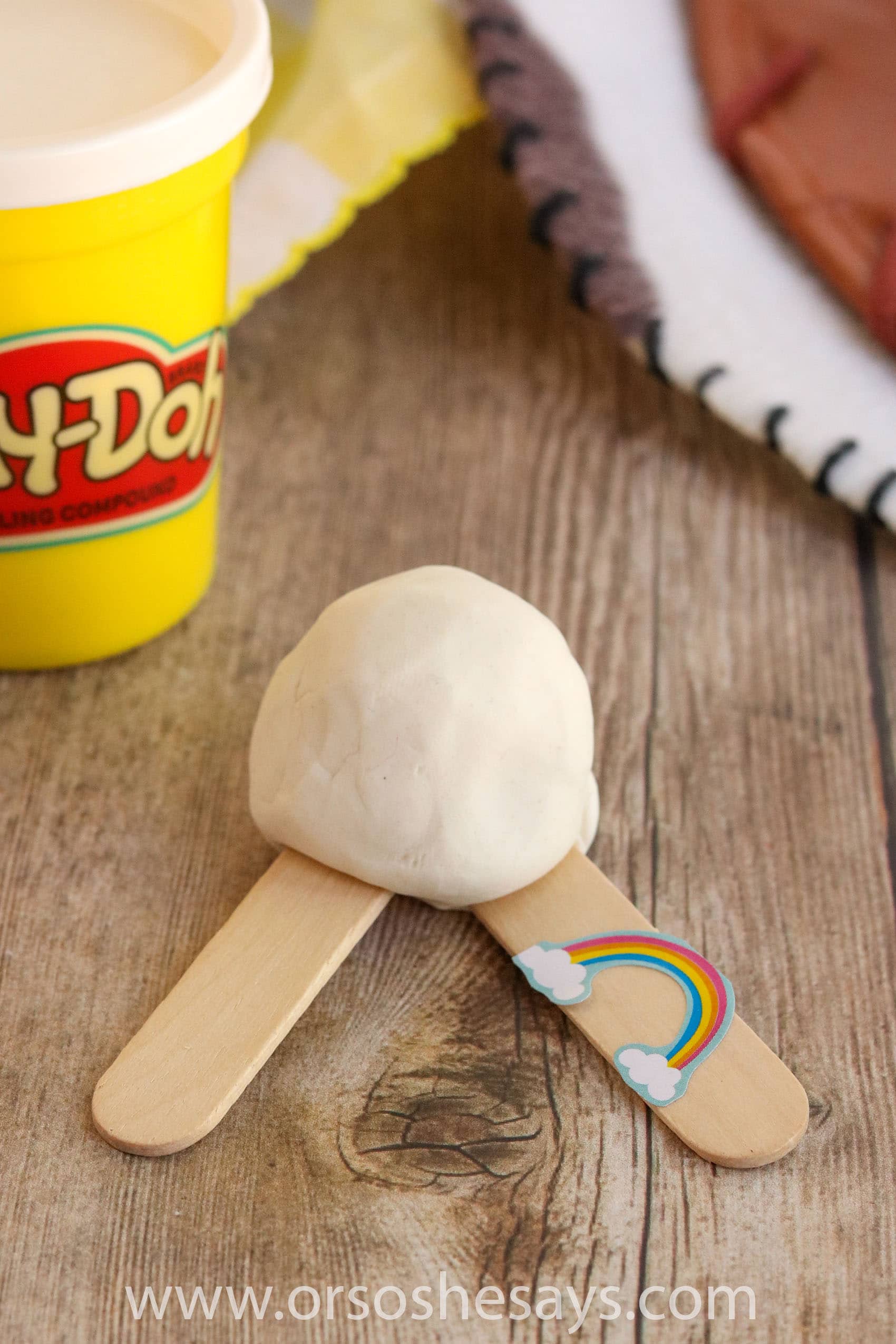 This DIY Forky from Toy Story 4 is so adorable! Perfect for a Toy Story birthday party activity or to make on a summer day. #toystory #toystory4 #forky #disney #disneyland