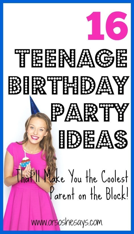 birthday ideas for a 16 year old daughter