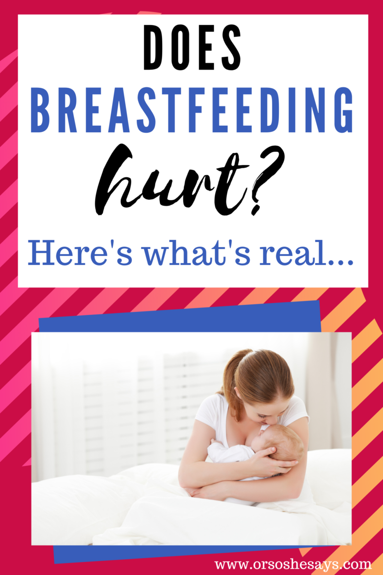 Does Breastfeeding Hurt? Is it Hard? Here's What's Real. Or so she