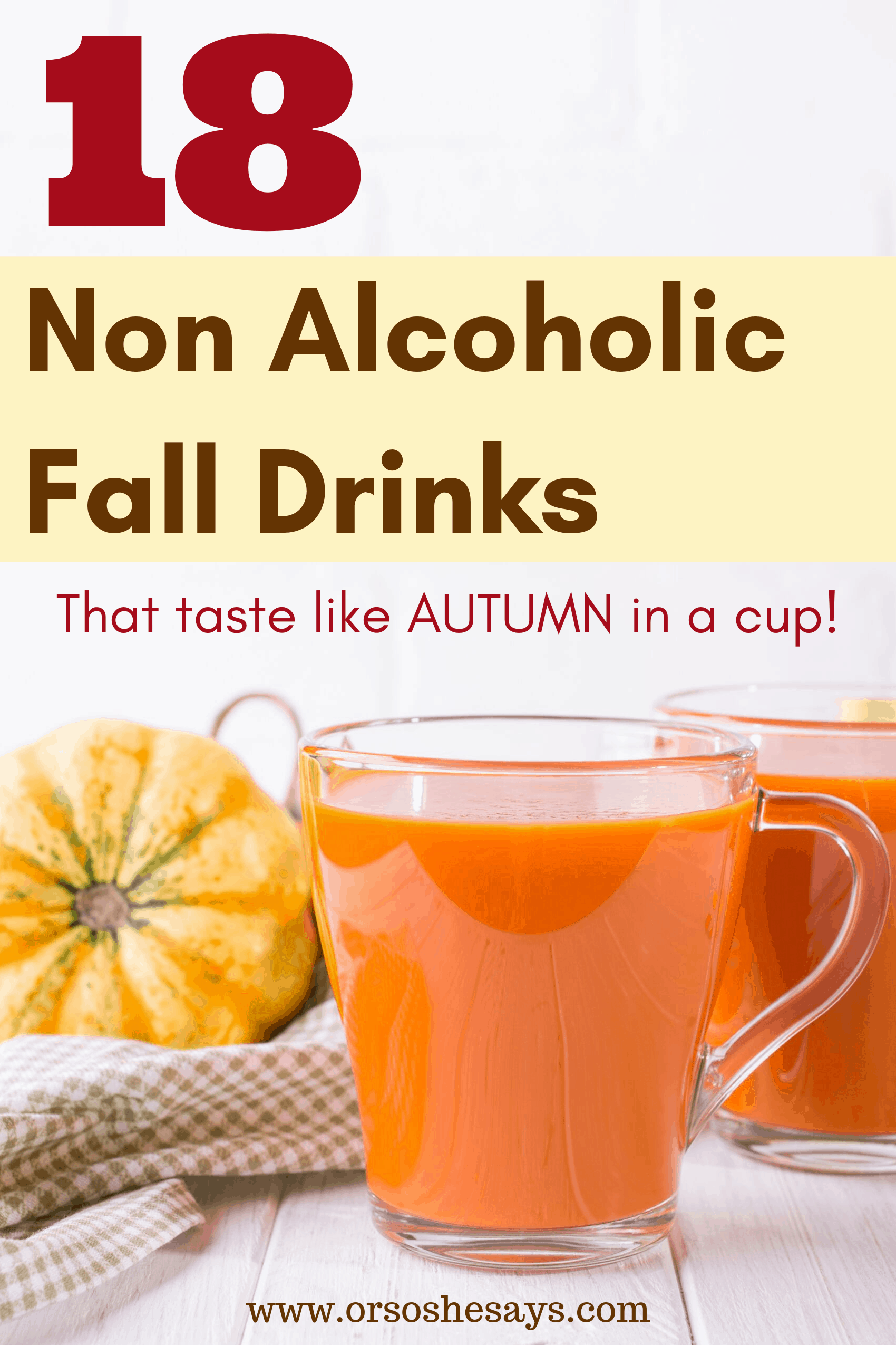 non alcoholic fall drinks