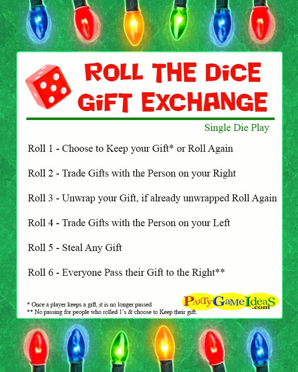 Gift Exchange Game ~ and other Christmas family traditions!