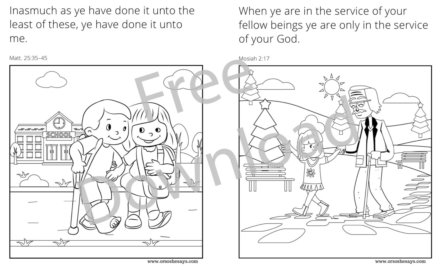 Light The World Activity ~ Service Ideas Coloring Book For Kids - Or So 