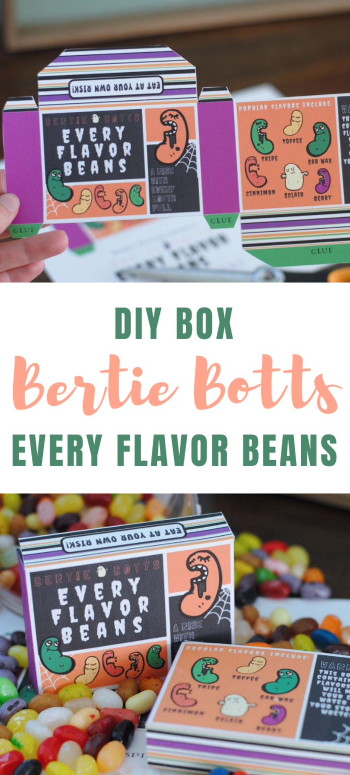 Bertie Botts Every Flavor Beans DIY Box ~ Harry Potter PDF Printable ...