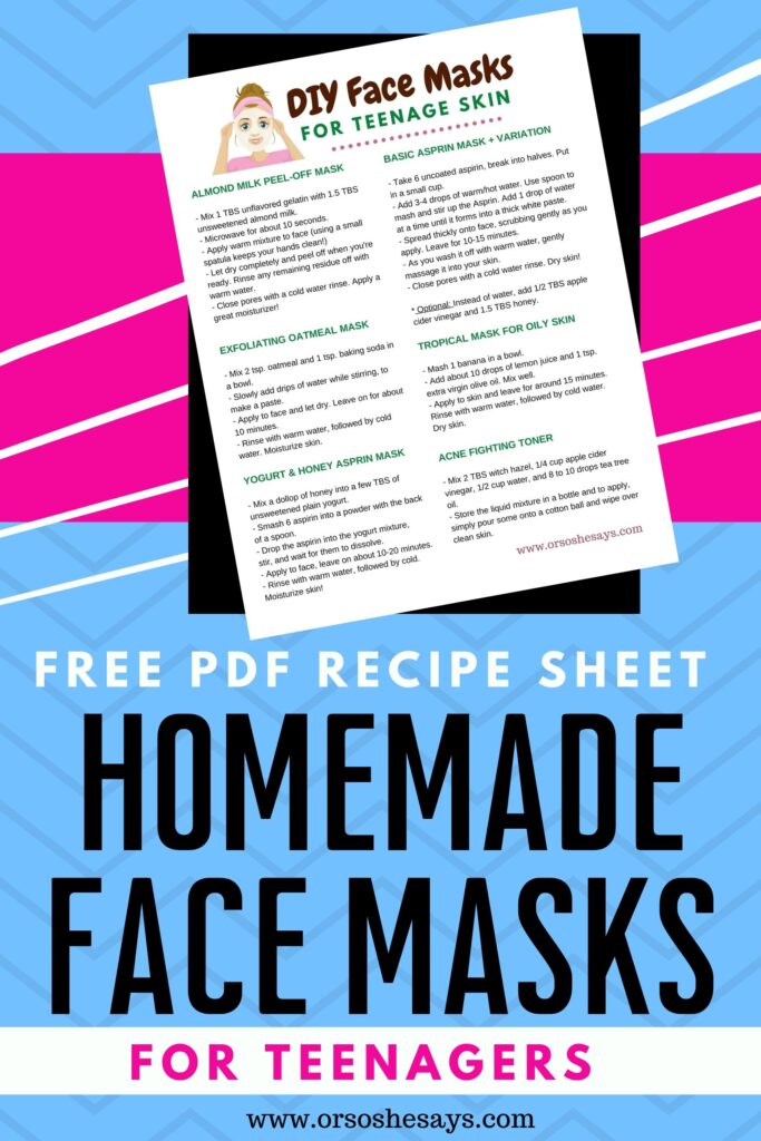 face mask recipe