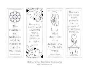 Mother's Day Bookmark Printable ~ Ready to Color! - Or so she says...