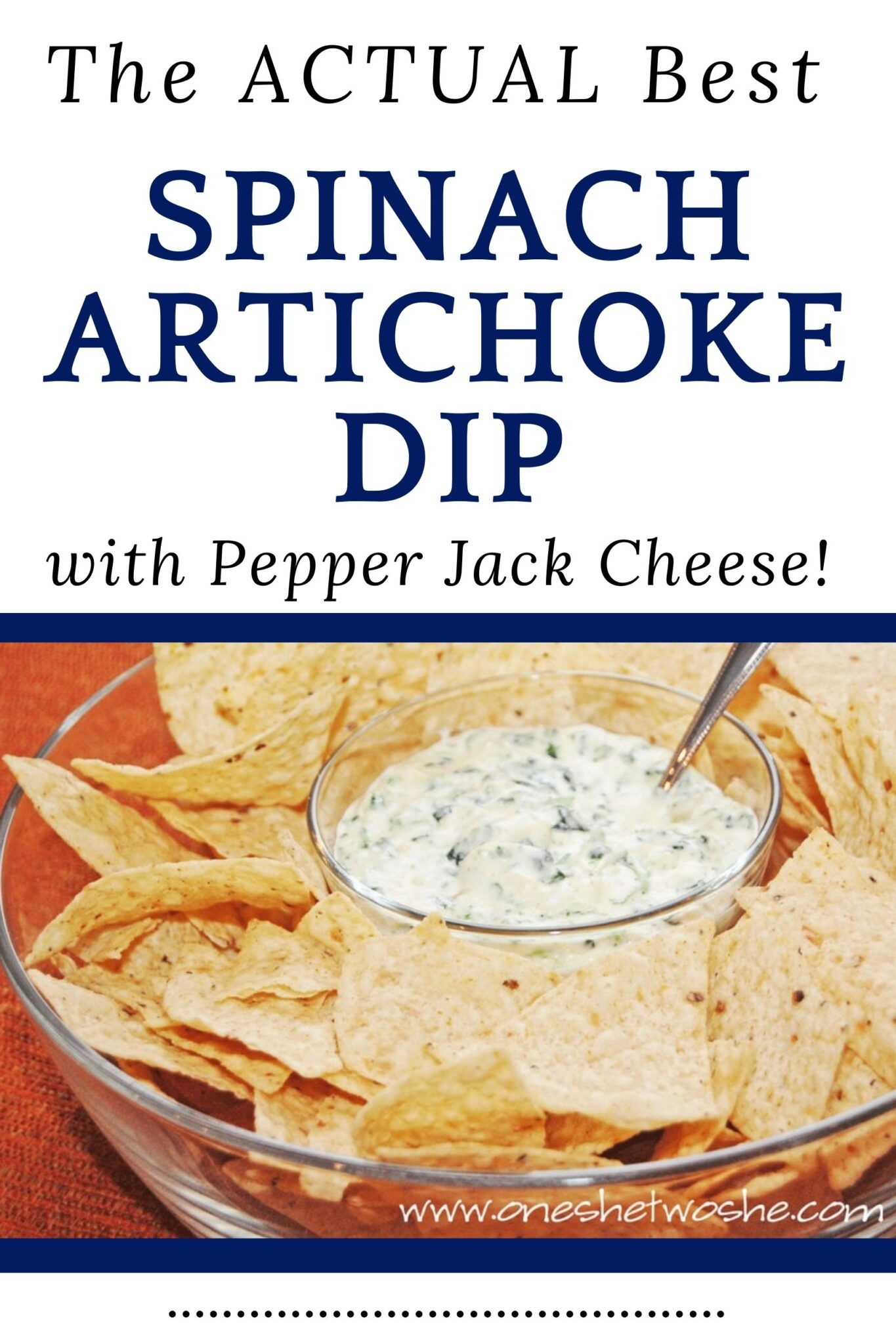 Homemade Spinach Artichoke Dip (with Pepper Jack Cheese!!) Or so she