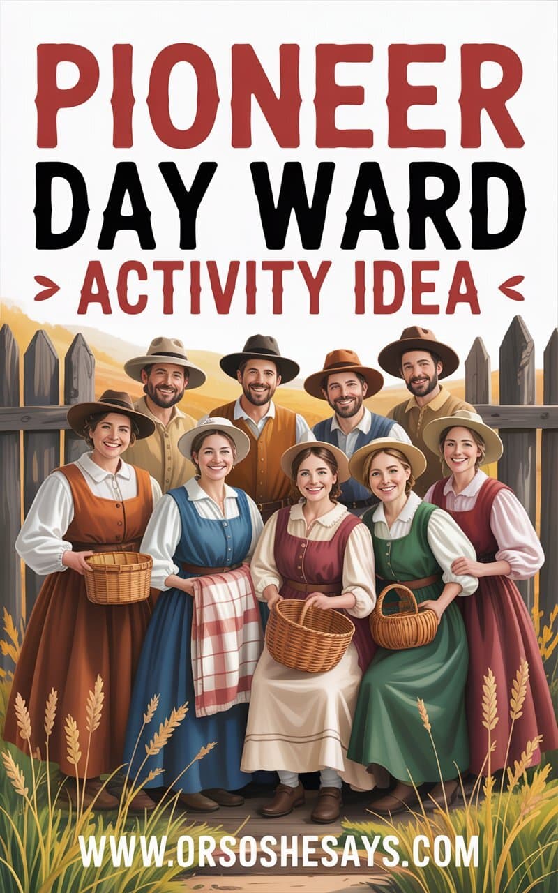 Pioneer Day ward activity idea